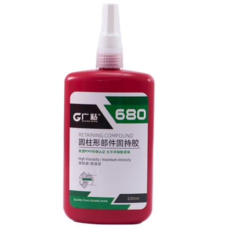 <b>廣粘680圓柱型固持膠高強度中粘度軸承膠</b>